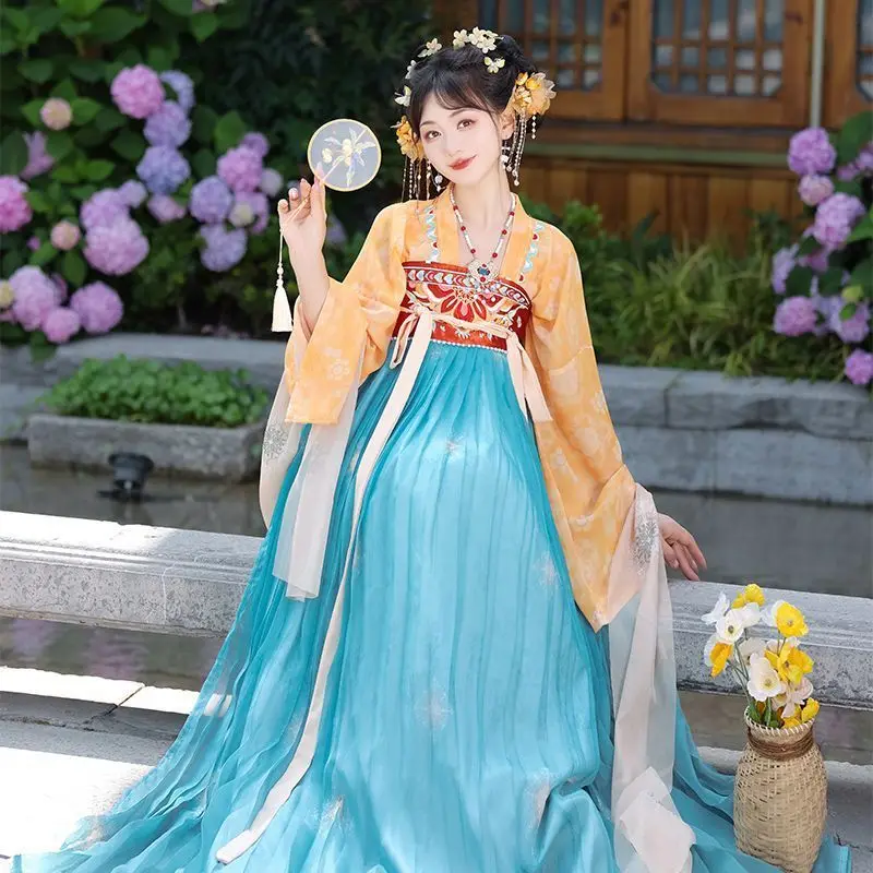 Original New Sle Tang Dynas Hanfu Women's Spring Summer ort Chest Skirt Set Small Tang Sle Floral Record Luui
Original New Sle Tang Dynas Hanfu Women's Spring Summer ort Chest Skirt Set Small Tang Sle Floral Record Luui