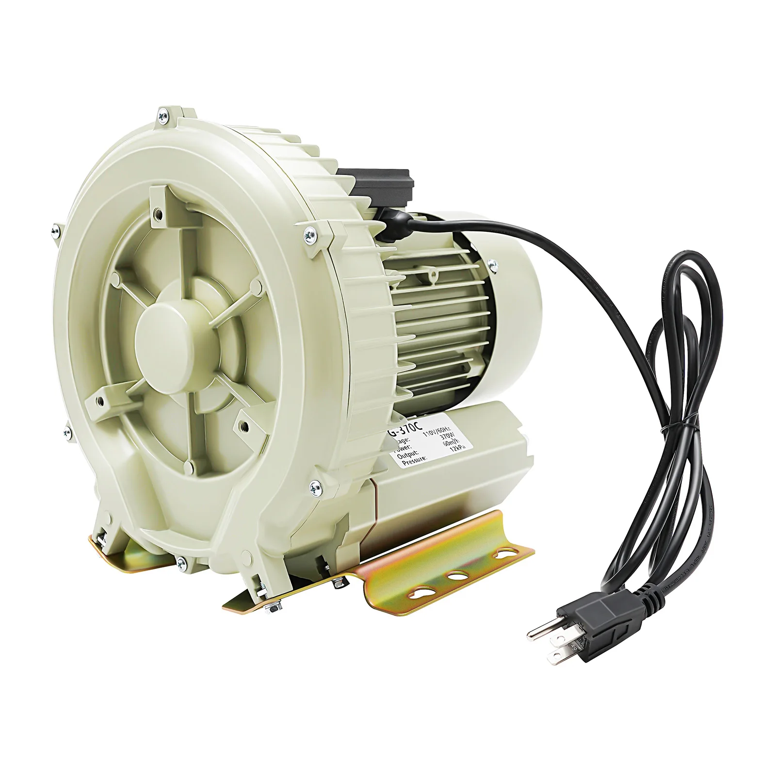 Water Pump, Air Pump, Fish-Tank-Air-Blower, High Efficiency 370W Vortex Blower, Centrifugal Aeration Pump for Aquarium Fish Tank, Aquaculture Oxygen Supply Machine, 12Kpa, 2118.88ft³/h, Durable Structure, US Plug
Water Pump, Air Pump, Fish-Tank-Air-Blower, High Efficiency 370W Vortex Blower, Centrifugal Aeration Pump for Aquarium Fish Tank, Aquaculture Oxygen Supply Machine, 12Kpa, 2118.88ft³/h, Durable Structure, US Plug