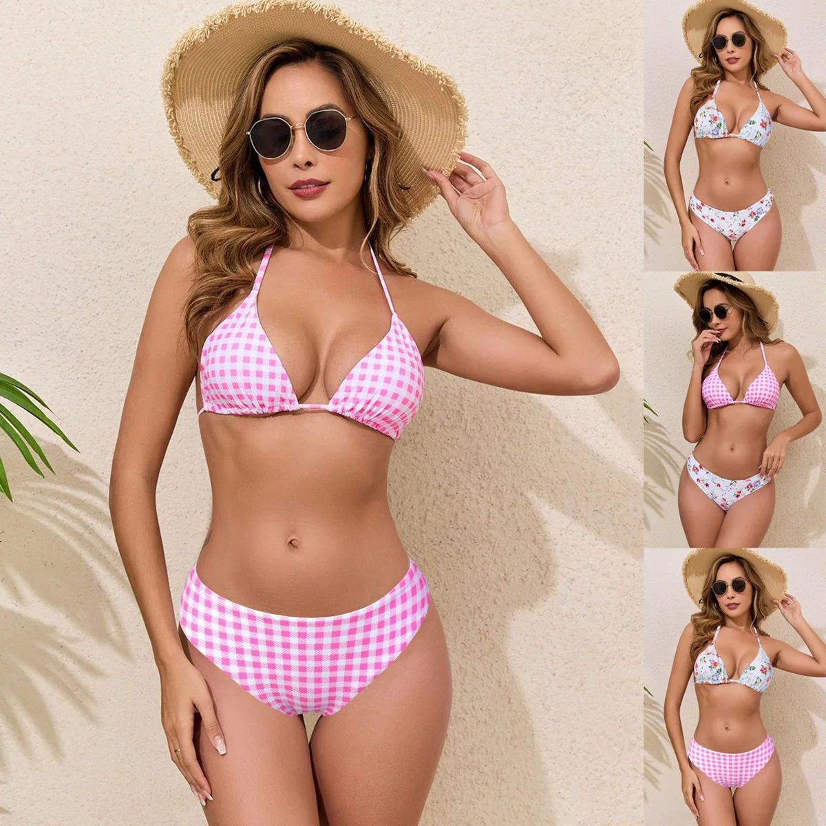 2025 Women Floral Print Backless Bikini Set Women's Sexy Halter Tie-Front Two-Piece Swimwear Summer Holiday Beachwear Swimsuit
2025 Women Floral Print Backless Bikini Set Women's Sexy Halter Tie-Front Two-Piece Swimwear Summer Holiday Beachwear Swimsuit