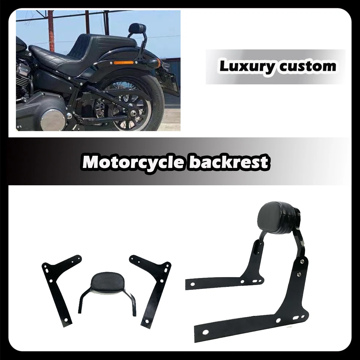 ZDQ Small back Motorcycle backrest For Harley Dyna Softtail street Bob LOW Rider Backrest Passenger Sissy Bar DS Mini
ZDQ Small back Motorcycle backrest For Harley Dyna Softtail street Bob LOW Rider Backrest Passenger Sissy Bar DS Mini