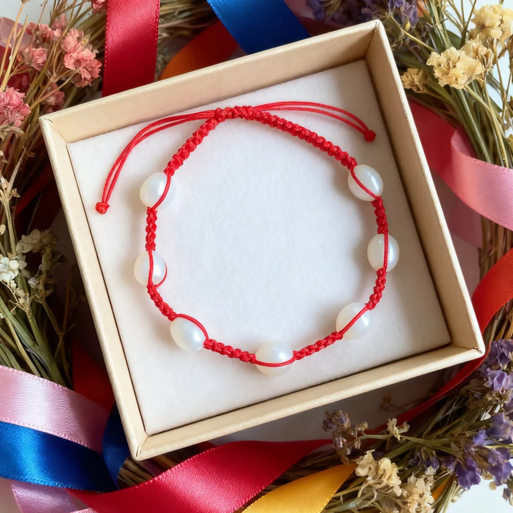 YWYC 7-8mm Water Drop Shape Freshwater Pearl Bracelet 18cm Length 3cm Adjustable Handmade Weave Bracelet Jewelry Gift
YWYC 7-8mm Water Drop Shape Freshwater Pearl Bracelet 18cm Length 3cm Adjustable Handmade Weave Bracelet Jewelry Gift