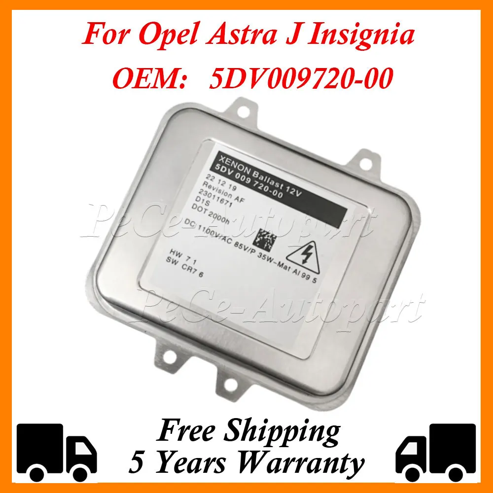 D1S HID Xenon Car Headlight Ballast Computer CarLight Control unit 5DV009720-00 5DV 009 720 00 1232335 For Opel Astra J Insignia
D1S HID Xenon Car Headlight Ballast Computer CarLight Control unit 5DV009720-00 5DV 009 720 00 1232335 For Opel Astra J Insignia