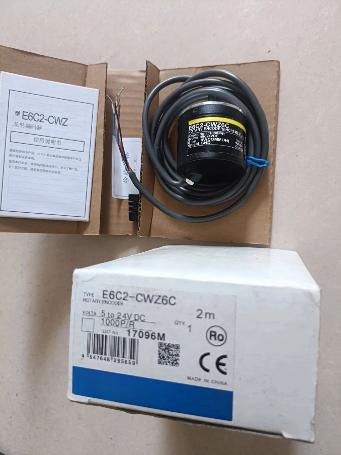 Новый кодировщик E6C2-CWZ1X для Omron E6C2-CWZ1X 1000P/R Rotativo
Новый кодировщик E6C2-CWZ1X для Omron E6C2-CWZ1X 1000P/R Rotativo