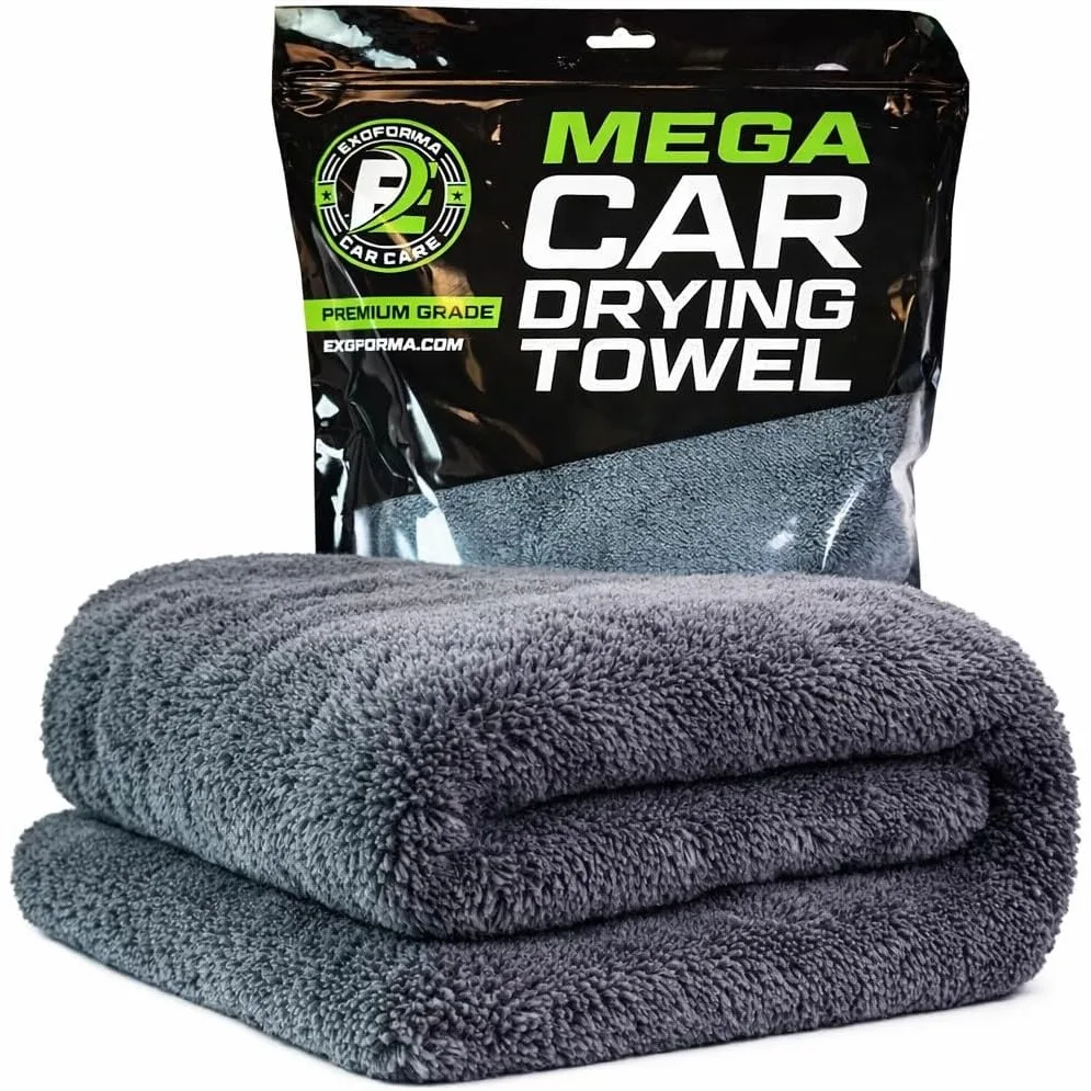 Mega Car Drying Towel Holds 9 lbs Water, 1200 GSM Microfiber, No Streaks or Scratches, 24" x 36"
Mega Car Drying Towel Holds 9 lbs Water, 1200 GSM Microfiber, No Streaks or Scratches, 24" x 36"