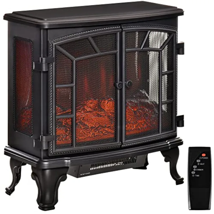 27 Electric Fireplace Heater Fireplace Stove with Realistic LED Flames and Logs Remote Control and Overheating Protection 750W/
27 Electric Fireplace Heater Fireplace Stove with Realistic LED Flames and Logs Remote Control and Overheating Protection 750W/