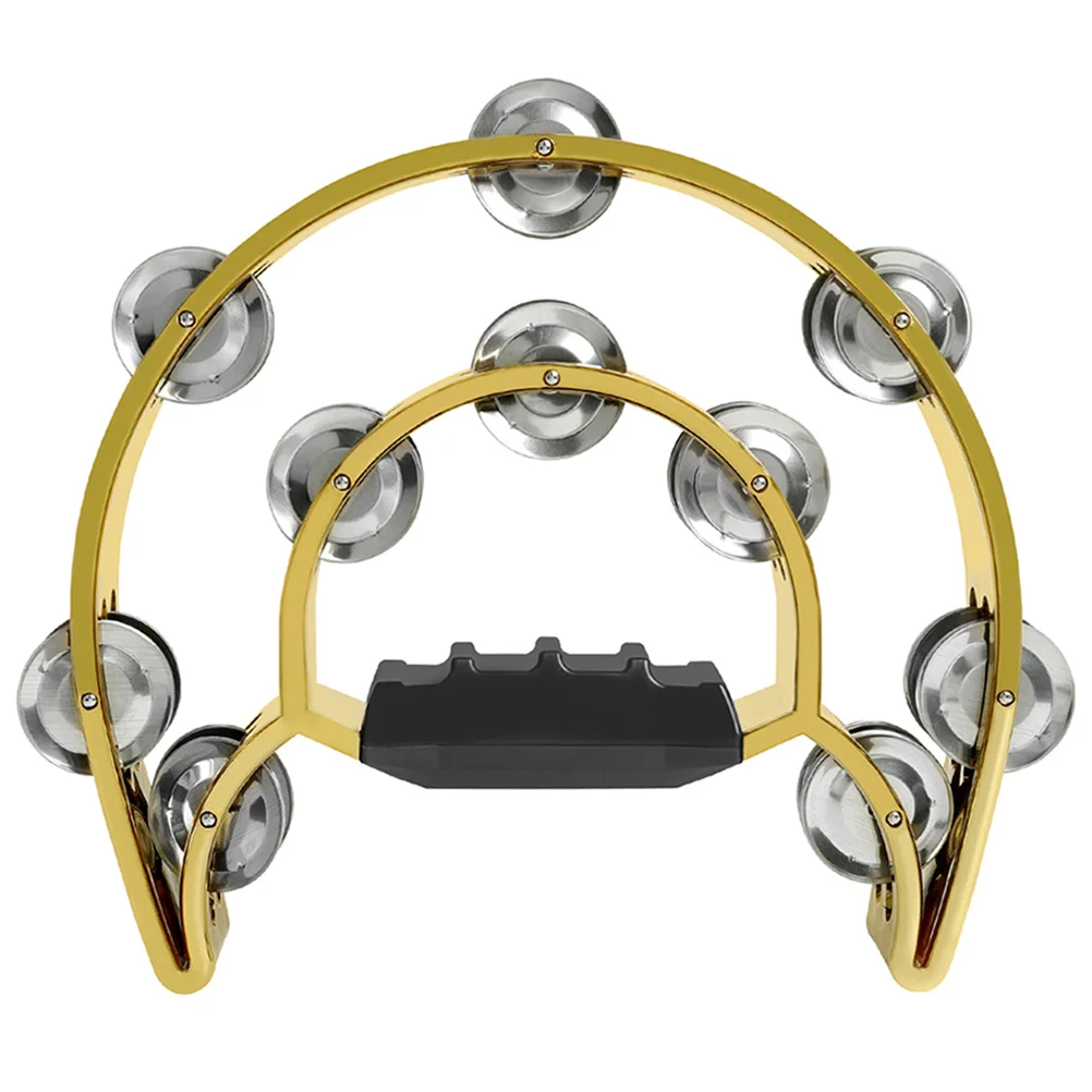 Double Row ABS Metal H held Bell Shaker Toys Musical Instrument for Party Tambourine Kids Adults Party Percussion
Double Row ABS Metal H held Bell Shaker Toys Musical Instrument for Party Tambourine Kids Adults Party Percussion
