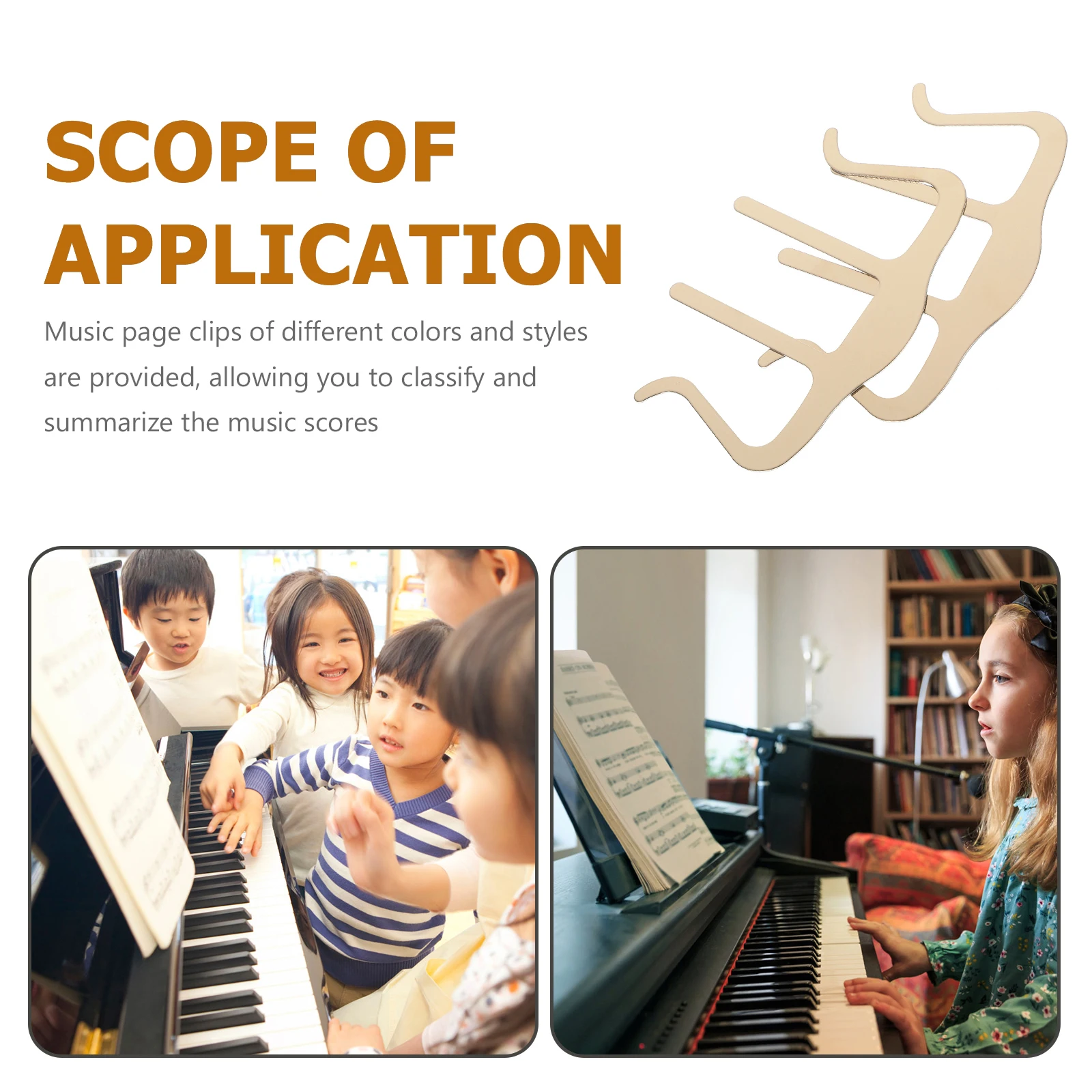 2 Pcs Piano Score Clip Holder Book Page Music for Notation Organizer Small Bookend
2 Pcs Piano Score Clip Holder Book Page Music for Notation Organizer Small Bookend