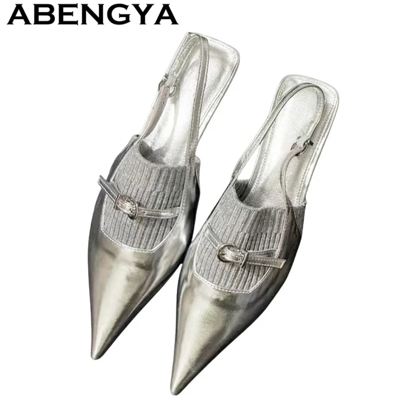 ABENGYA 2025 New Fashion Pointy Toe Kitten Heels Sandals Women Low Heel Gladiator Sandals Summer Sexy Dress Party Shoes Mujer
ABENGYA 2025 New Fashion Pointy Toe Kitten Heels Sandals Women Low Heel Gladiator Sandals Summer Sexy Dress Party Shoes Mujer