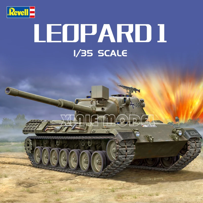 Комплект модели пластикового танка Revell 03240 Главный боевой танк Leopard 1, 1/35
Комплект модели пластикового танка Revell 03240 Главный боевой танк Leopard 1, 1/35