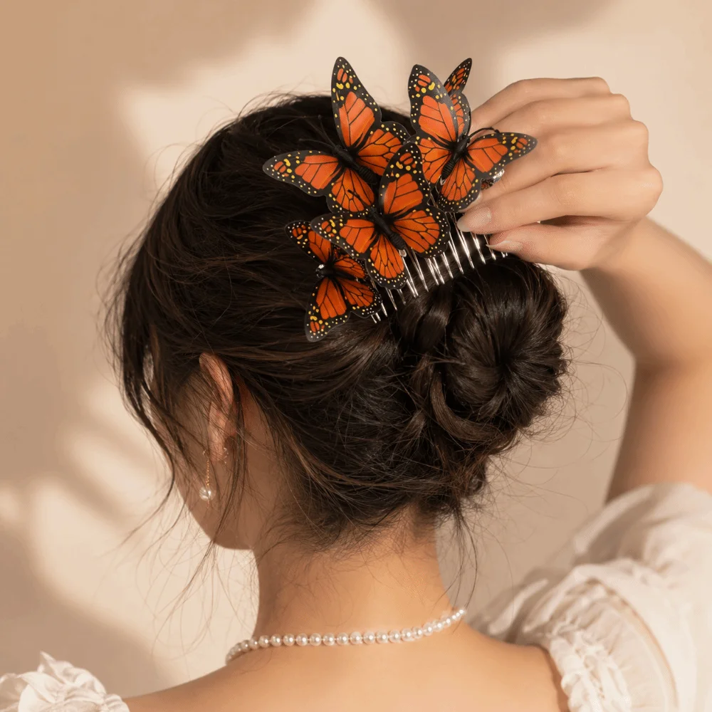 3D Butterfly Hair Comb Colorful Portable Butterfly Hairbrush Hairpins Decorative Butterfly Hair Accessory Styling Accessories
3D Butterfly Hair Comb Colorful Portable Butterfly Hairbrush Hairpins Decorative Butterfly Hair Accessory Styling Accessories