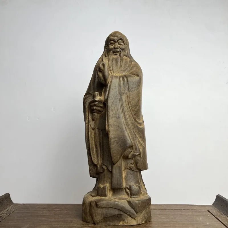 Hand-Carved Agarwood Lao Tzu Statue - 10.6"x2.8"x3.7" Taoism Founder Sculpture for Home Decor, Study Room, Tea Room Ornament
Hand-Carved Agarwood Lao Tzu Statue - 10.6"x2.8"x3.7" Taoism Founder Sculpture for Home Decor, Study Room, Tea Room Ornament