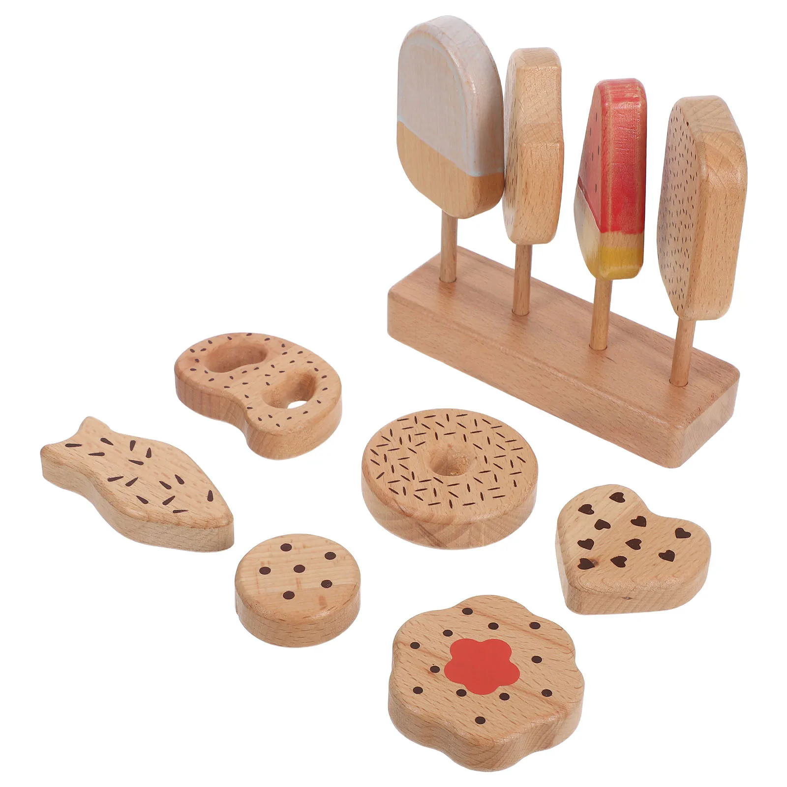 1Set Children Kitchen Playset Wood Ice Cream Stick Donut Pretend Food Set for Kids Role Play Learning Educational Fun Color
1Set Children Kitchen Playset Wood Ice Cream Stick Donut Pretend Food Set for Kids Role Play Learning Educational Fun Color
