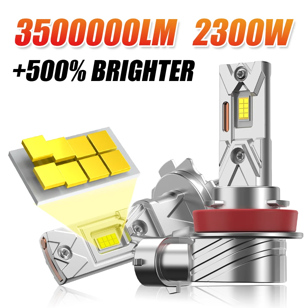 H4 H7 LED Headlight 1:1 Mini Wireless 2300W 3500000LM 6000K Super Bright IP68 Canbus No error for Car Head Lamps Spotlights 12V
H4 H7 LED Headlight 1:1 Mini Wireless 2300W 3500000LM 6000K Super Bright IP68 Canbus No error for Car Head Lamps Spotlights 12V