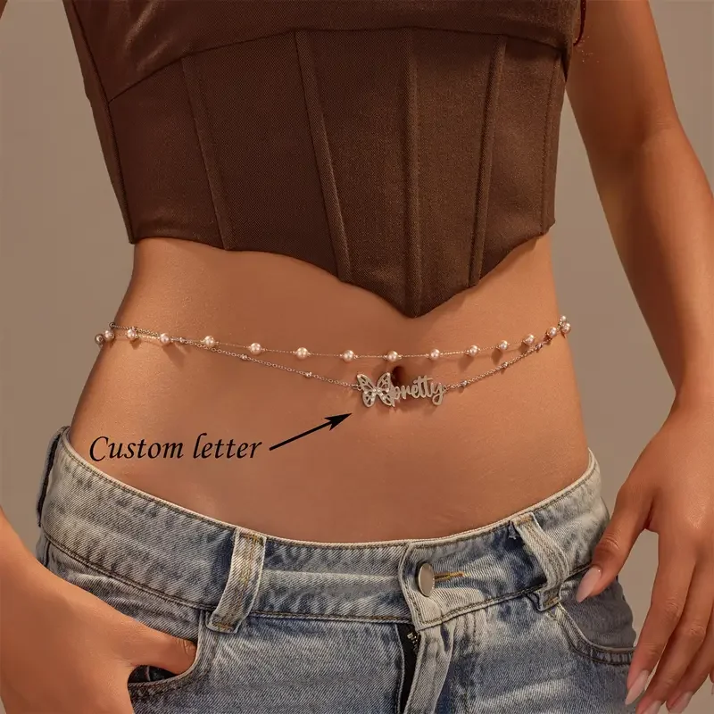 Custom Name Waist Chain for Women Double Layer Stainless Steel Belt Jewelry Personalized Gift for Birthday Anniversary
Custom Name Waist Chain for Women Double Layer Stainless Steel Belt Jewelry Personalized Gift for Birthday Anniversary
