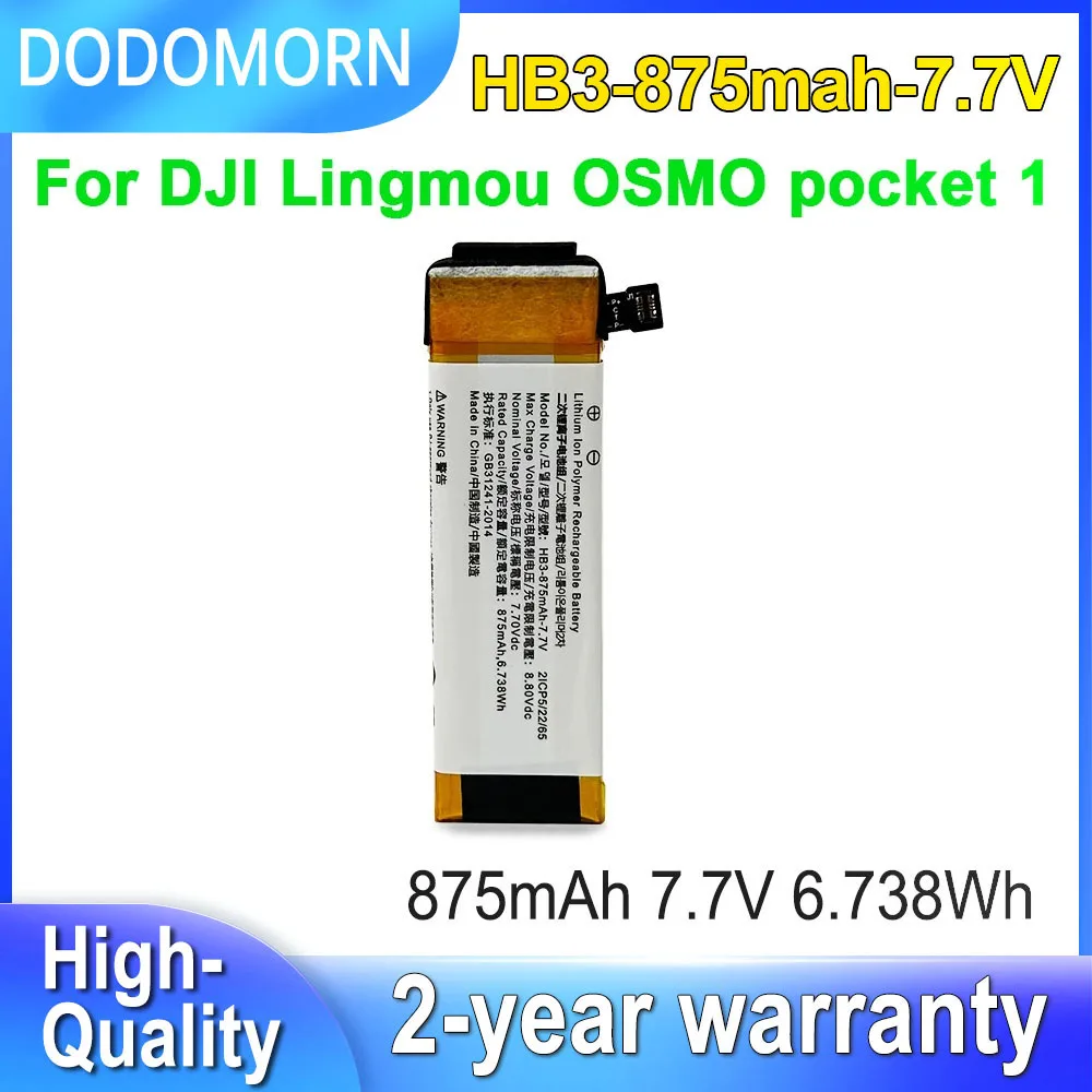 DODOMORN 7,7 В, 875 Вт-ч, мАч, фотоаккумулятор 7 в для DJI OSMO Pocket 1 POCKET 2 Series 2ICP5/22/65, Высококачественная фотовспышка
DODOMORN 7,7 В, 875 Вт-ч, мАч, фотоаккумулятор 7 в для DJI OSMO Pocket 1 POCKET 2 Series 2ICP5/22/65, Высококачественная фотовспышка