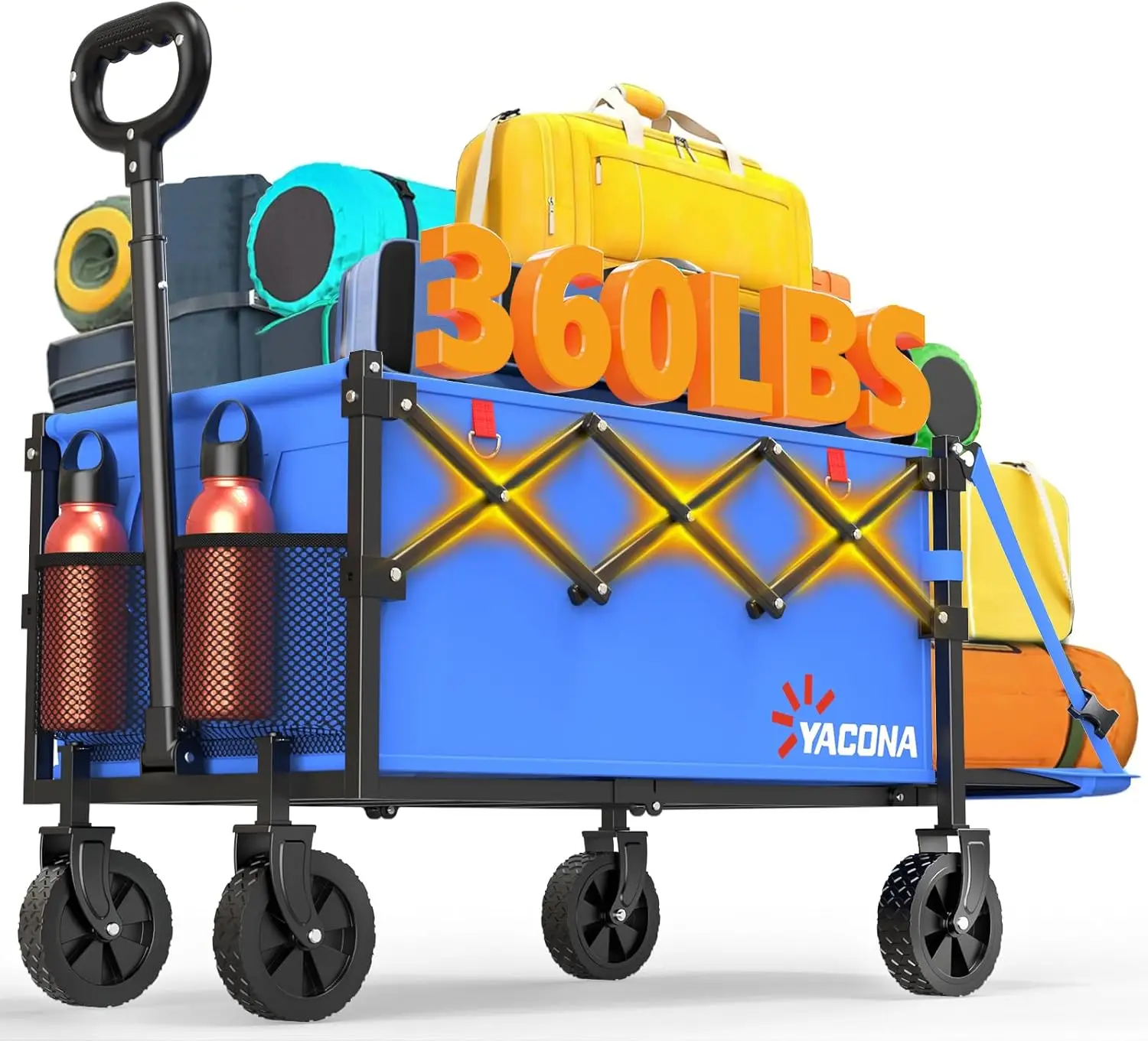 360LBS Heavy-Duty Wagons Carts Foldable 120L Collapsible Wagon Cart with Wheels and Tailgate, Folding Utility Wagon Carts for
360LBS Heavy-Duty Wagons Carts Foldable 120L Collapsible Wagon Cart with Wheels and Tailgate, Folding Utility Wagon Carts for
