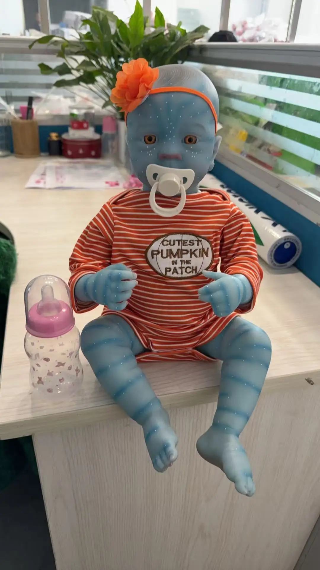 NPK 19inch Reborn Felicia Avatar Full Body/cloth Body Realistic Baby Real Picture Handmade 3D Skin Painted Hair Visible Veins
NPK 19inch Reborn Felicia Avatar Full Body/cloth Body Realistic Baby Real Picture Handmade 3D Skin Painted Hair Visible Veins