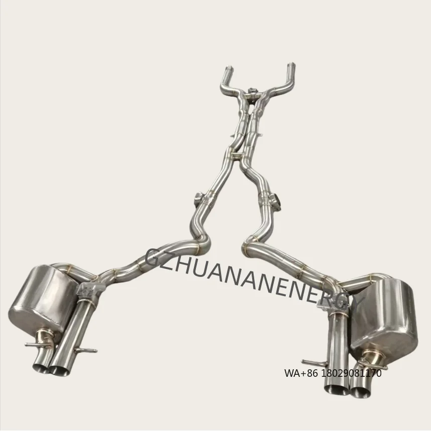 Высокопроизводительная спортивная выхлопная система Catback для C63 W205 4.0T из нержавеющей стали SS304 с клапаном и дистанционным управлением глушителем
Высокопроизводительная спортивная выхлопная система Catback для C63 W205 4.0T из нержавеющей стали SS304 с клапаном и дистанционным управлением глушителем