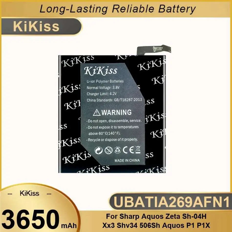 Environmentally Friendly 3650mAh UBATIA269AFN1 Mobile Phone Battery For Sharp Aquos Zeta SH-04H Xx3 SHV34 506SH Aquos P1 P1X
Environmentally Friendly 3650mAh UBATIA269AFN1 Mobile Phone Battery For Sharp Aquos Zeta SH-04H Xx3 SHV34 506SH Aquos P1 P1X