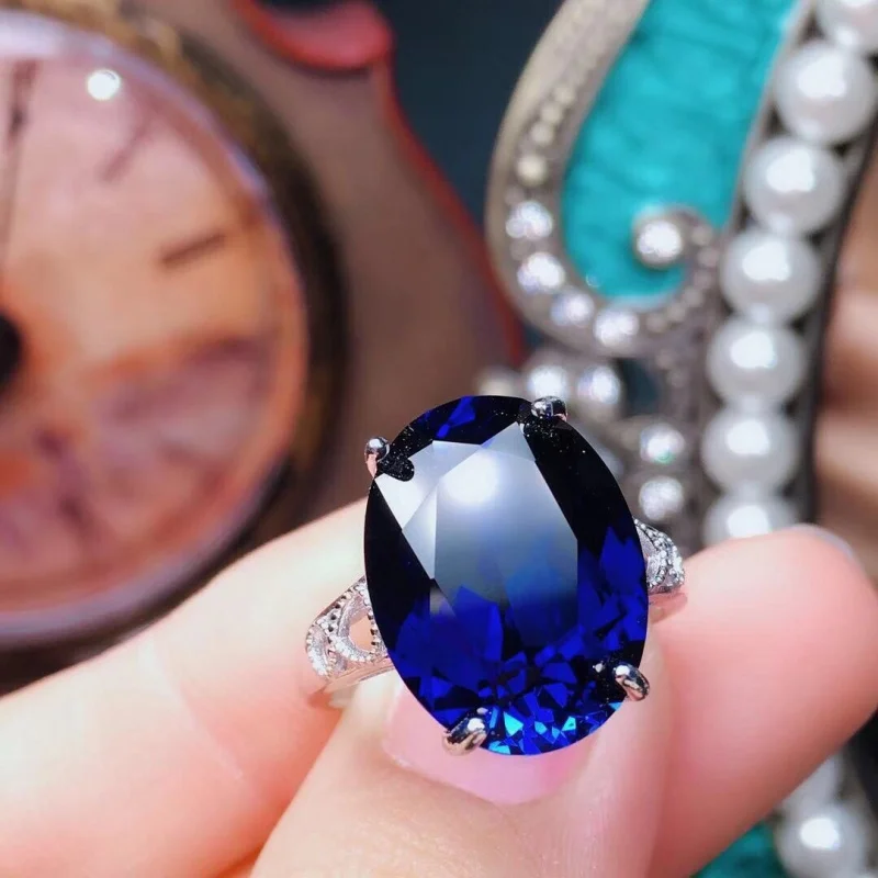 New Spinel Sapphire Gemstone Open for Women Adjustable Ring Jewelry
New Spinel Sapphire Gemstone Open for Women Adjustable Ring Jewelry