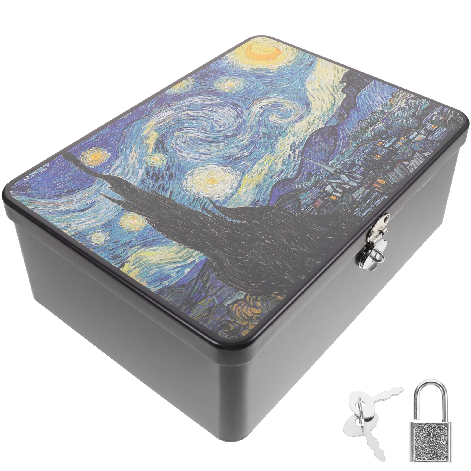 Retro Tinplate Storage Box with Lock for Jewelry Gifts Keepsakes Large Night Metal Container Decorative Boxes
Retro Tinplate Storage Box with Lock for Jewelry Gifts Keepsakes Large Night Metal Container Decorative Boxes