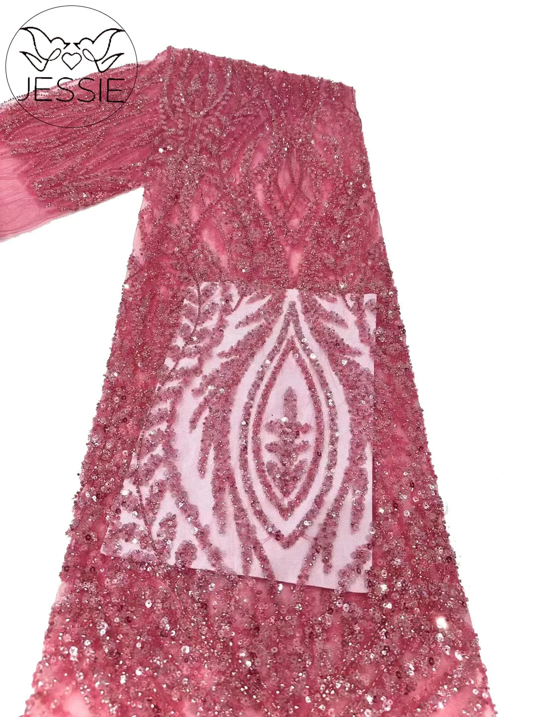 Luxury Heavy Made African Pink Color 2024 High Quality Tube Sequins Beads Nigerian Brida French Tulle Lace Fabric For Dresses
Luxury Heavy Made African Pink Color 2024 High Quality Tube Sequins Beads Nigerian Brida French Tulle Lace Fabric For Dresses
