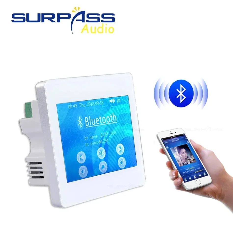 Home Audio System Music System Ceiling Speaker PA System Bluetooth Digital Stereo Amplifier In Wall Amplifier Touch Display FM
Home Audio System Music System Ceiling Speaker PA System Bluetooth Digital Stereo Amplifier In Wall Amplifier Touch Display FM