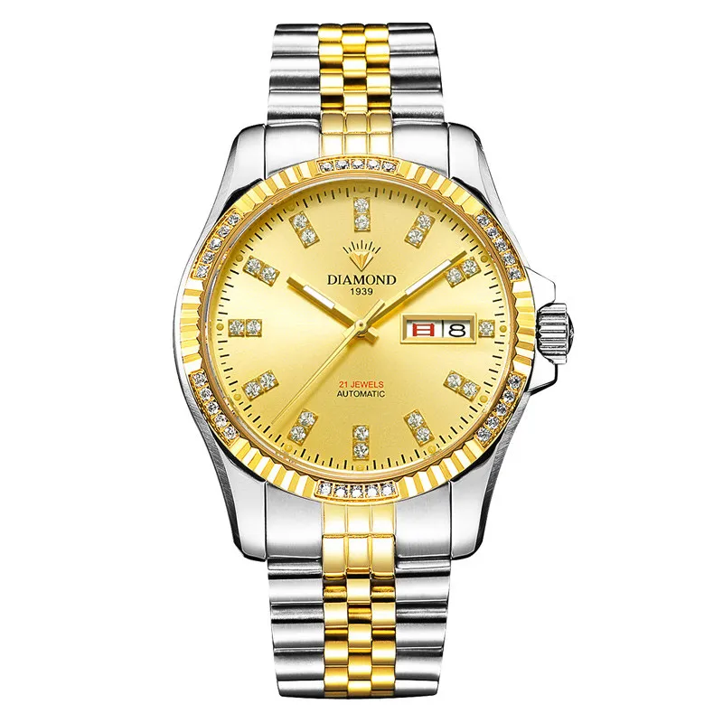 Shanghai Diamond Brand Watch Men's Automatic Mechanical Watch Large Dial Luminous Waterproof Men's Watch
Shanghai Diamond Brand Watch Men's Automatic Mechanical Watch Large Dial Luminous Waterproof Men's Watch