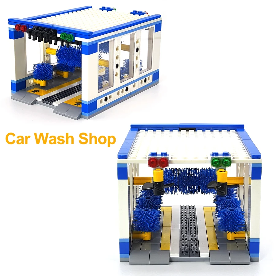 MOC Urban View Car Wash Shop Model Building Blocks Set Automatic Car Cleaning Service Station Assembly Toys Small Bricks Gifts
MOC Urban View Car Wash Shop Model Building Blocks Set Automatic Car Cleaning Service Station Assembly Toys Small Bricks Gifts
