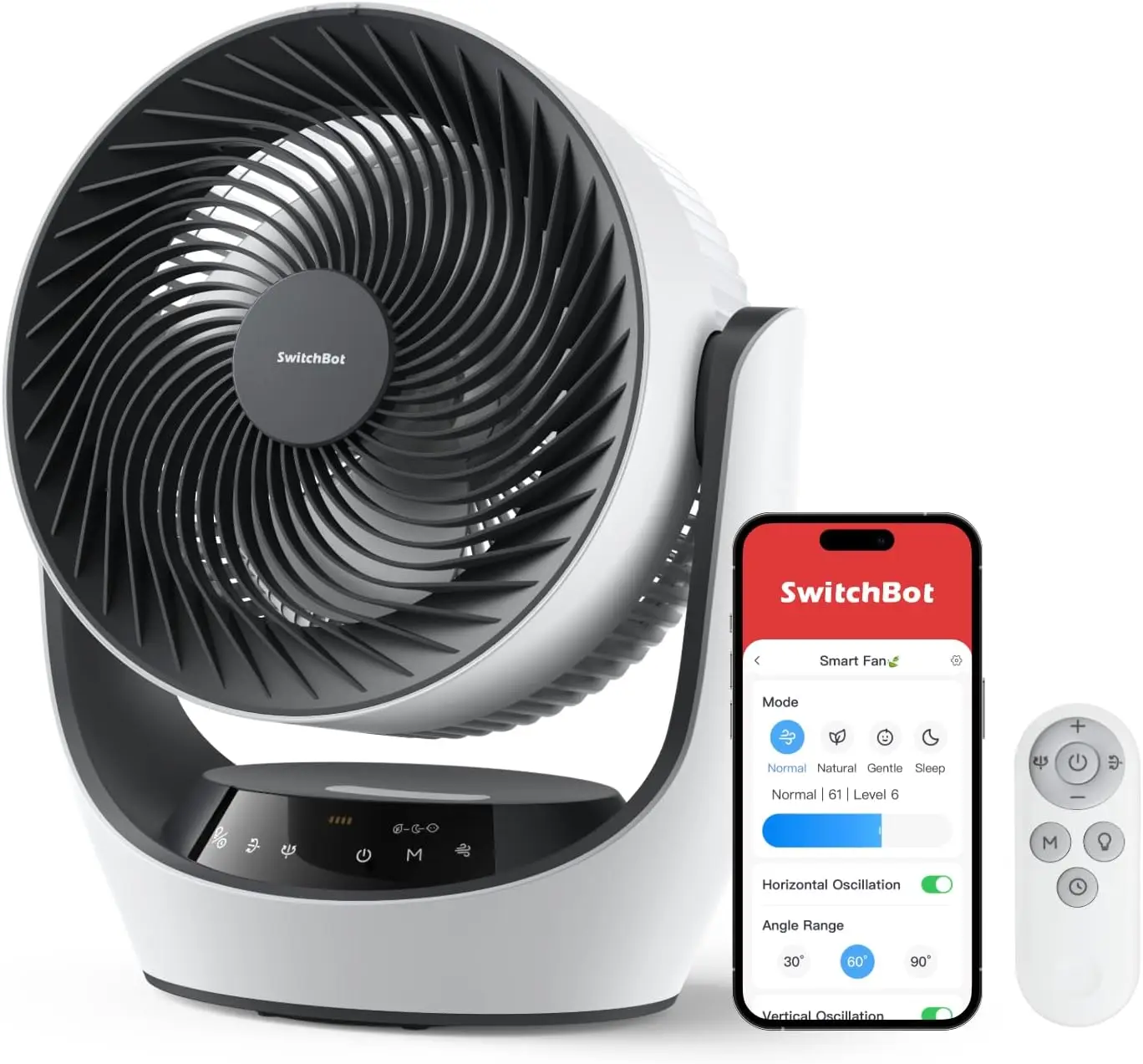 Smart Desk Fan for Bedroom, 3600mAh Rechargeable, Corded & Cordless, 90° Oscillation, Quiet 22dB, 9 Speeds, App & Remote Control
Smart Desk Fan for Bedroom, 3600mAh Rechargeable, Corded & Cordless, 90° Oscillation, Quiet 22dB, 9 Speeds, App & Remote Control