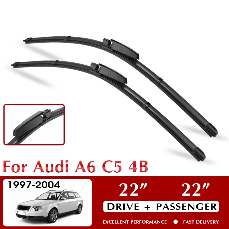 Wiper LHD Front Car Wiper Blade For Audi A6 C5 4B S6 RS6 2002 to 2005 Windshield Windscreen Front Window 22"+22"
Wiper LHD Front Car Wiper Blade For Audi A6 C5 4B S6 RS6 2002 to 2005 Windshield Windscreen Front Window 22"+22"