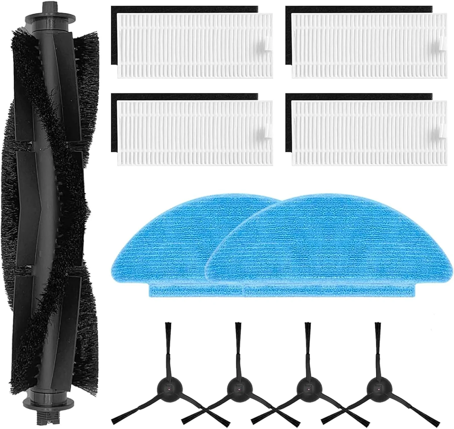 for Tikom L8000 Robot Vacuum Cleaner, 1 Roller Brush, 4 Filters, 2 Mop Pads, 4 Side Brushes
for Tikom L8000 Robot Vacuum Cleaner, 1 Roller Brush, 4 Filters, 2 Mop Pads, 4 Side Brushes