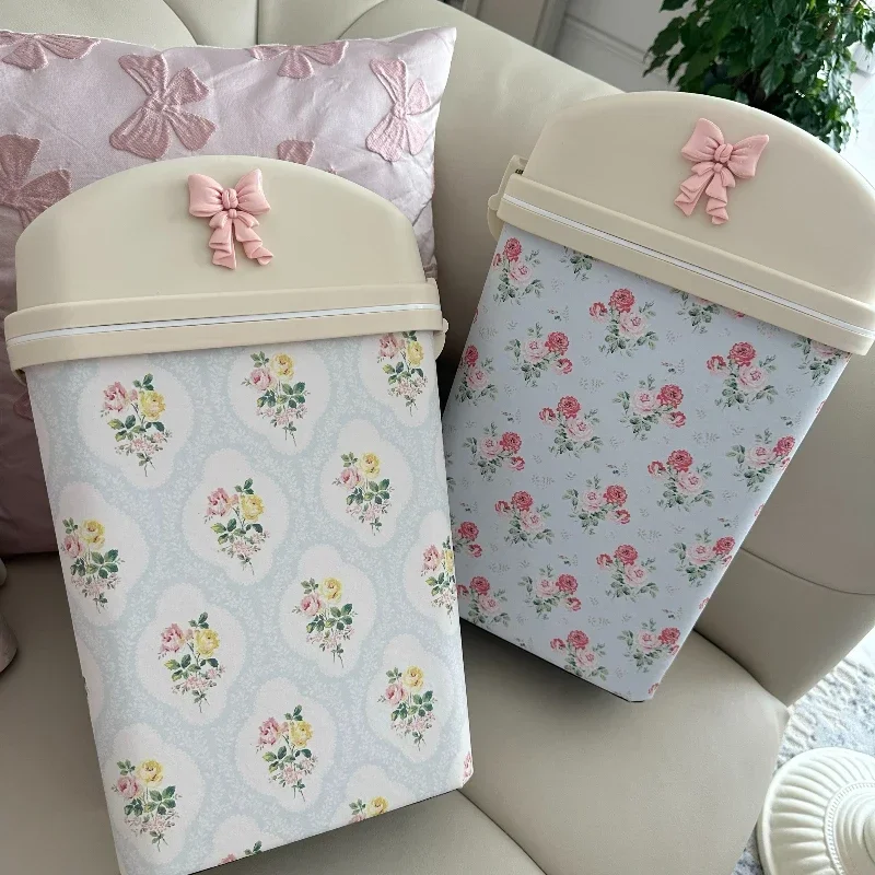 Large Capacity Swing Lid, Home Storage Solution, Pink French Floral Bathroom Trash Can, Narrow Space-Saving Waste Bin
Large Capacity Swing Lid, Home Storage Solution, Pink French Floral Bathroom Trash Can, Narrow Space-Saving Waste Bin
