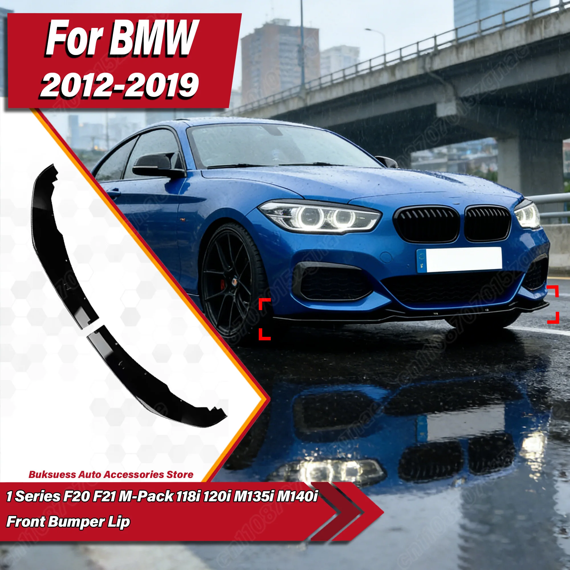 For BMW 1 Series F20 F21 M-Pack 118i 120i M135i M140i 2012 2013 2014 2015 2016 2017 2018 2019 Auto Front Bumper Lip Body Kit
For BMW 1 Series F20 F21 M-Pack 118i 120i M135i M140i 2012 2013 2014 2015 2016 2017 2018 2019 Auto Front Bumper Lip Body Kit