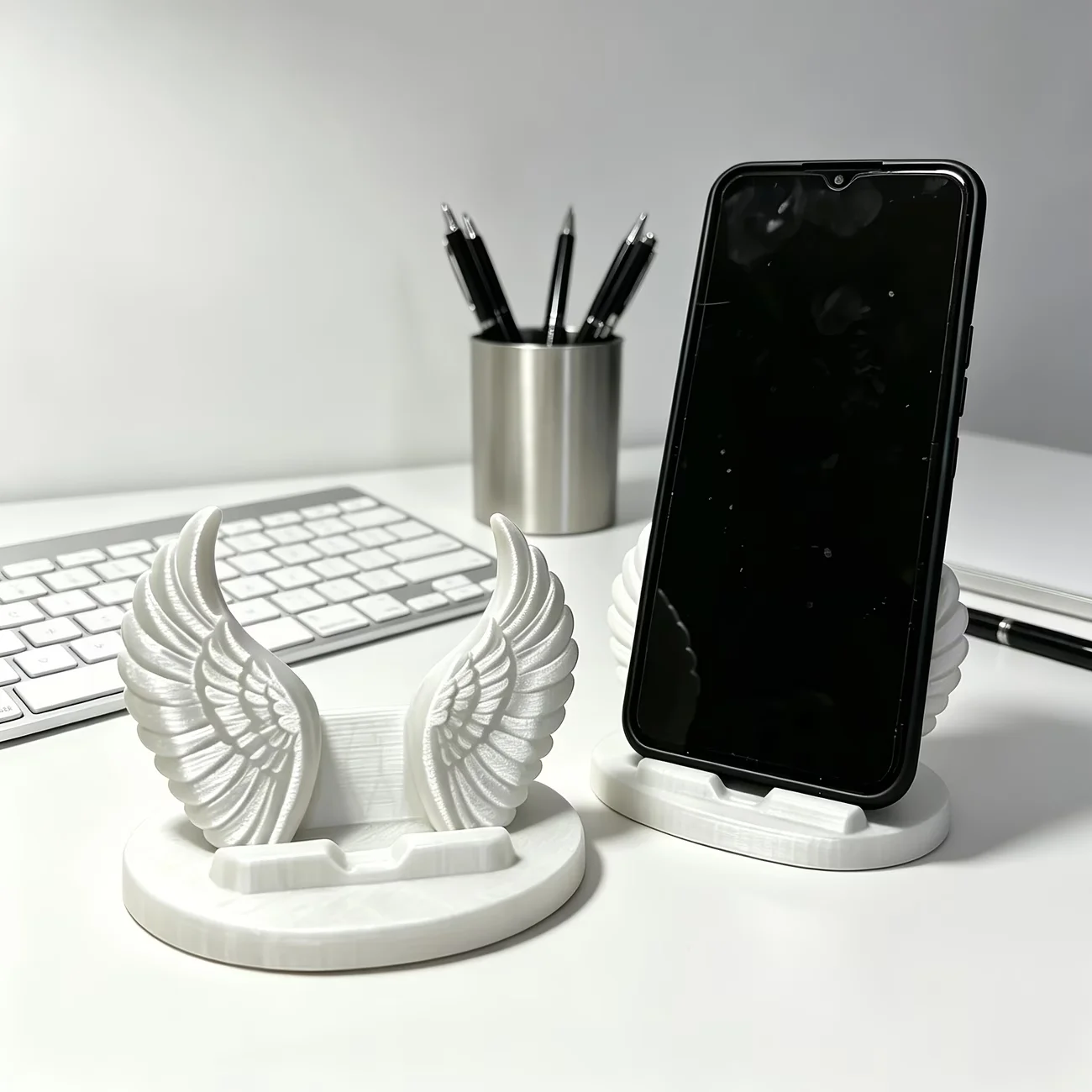 Nordic Style Angel Wings Phone Stand, Creative Desktop Decor & Phone Holder
Nordic Style Angel Wings Phone Stand, Creative Desktop Decor & Phone Holder