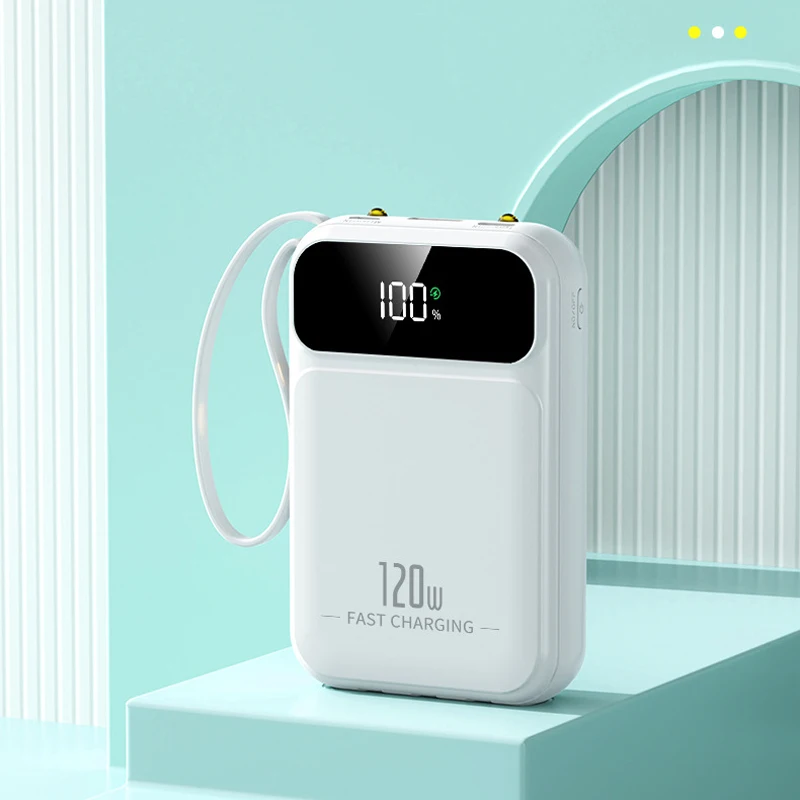 20000 мАч Power Bank 20 Вт Powerbank с быстрой зарядкой Водонепроницаемый портативный мобильный телефон Внешнее запасное зарядное устройство Встроенный кабель
20000 мАч Power Bank 20 Вт Powerbank с быстрой зарядкой Водонепроницаемый портативный мобильный телефон Внешнее запасное зарядное устройство Встроенный кабель