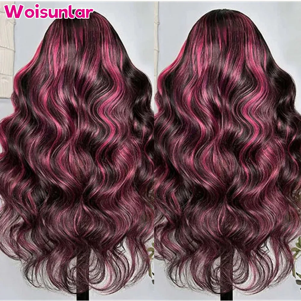 Highlight Pink and black lace Front Human Hair Wigs body wave 180 200% For women 13x4 Transparent Lace Front Human hair wig 100%
Highlight Pink and black lace Front Human Hair Wigs body wave 180 200% For women 13x4 Transparent Lace Front Human hair wig 100%