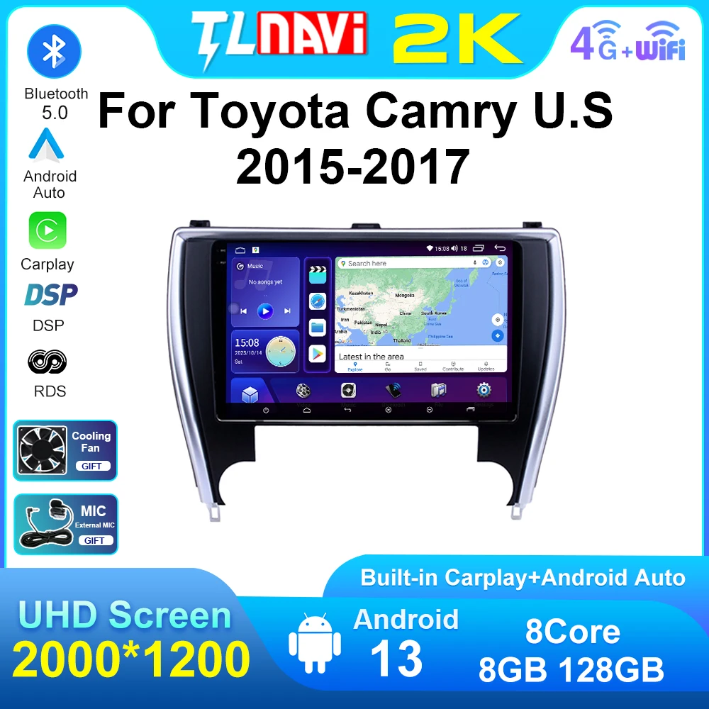 TLNavi For 2015 - 2017 US U.S Edition Toyota Camry Car Radio Multimedia Player Navigation GPS Navigator Android AUTO Carplay
TLNavi For 2015 - 2017 US U.S Edition Toyota Camry Car Radio Multimedia Player Navigation GPS Navigator Android AUTO Carplay