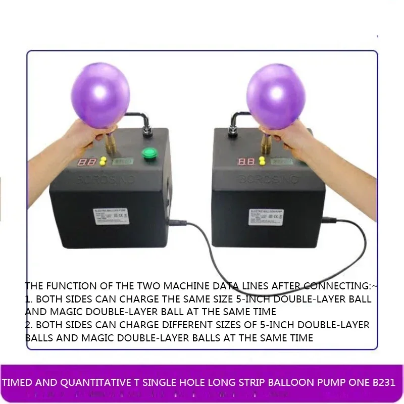 1PC Portable Timing Quantitative Single Hole Strip Balloon Inflator Pump 220V Electric Inflatable Inflator Blower
1PC Portable Timing Quantitative Single Hole Strip Balloon Inflator Pump 220V Electric Inflatable Inflator Blower