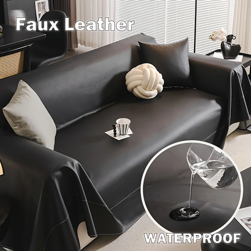1pc Modern High Quality Luxury Leather Sofa Cover, Universal Four-Season Anti-Slip Sofa Protector, Pet-Friendly, Machine Washable, Polyester, Suitable for Sofa Chairs to Sectional Sofas, 100% Polyester.
1pc Modern High Quality Luxury Leather Sofa Cover, Universal Four-Season Anti-Slip Sofa Protector, Pet-Friendly, Machine Washable, Polyester, Suitable for Sofa Chairs to Sectional Sofas, 100% Polyester.