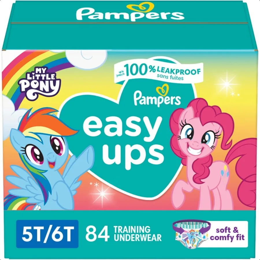 Pampers Training Pants Easy Ups Girls Boys Size 5T6T 84 Count Easy Pull Up Down Design Potty Underwear Packaging May Vary
Pampers Training Pants Easy Ups Girls Boys Size 5T6T 84 Count Easy Pull Up Down Design Potty Underwear Packaging May Vary