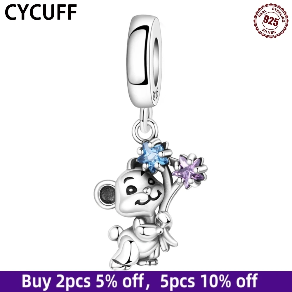 CYCUFF 925 Sterling Silver Star Bear Pendant Beads Fit Original Bracelet DIY Jewelry for Women Fashion Party Gift Accessories
CYCUFF 925 Sterling Silver Star Bear Pendant Beads Fit Original Bracelet DIY Jewelry for Women Fashion Party Gift Accessories