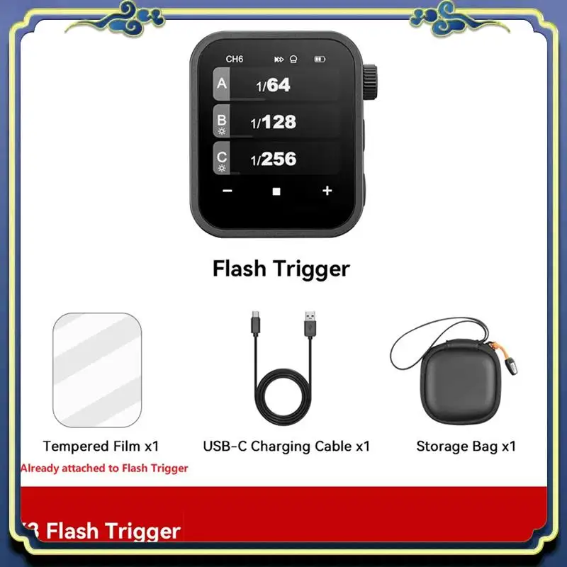 Portable For Godox X3 Flash Trigger Wireless Flashes Trigger TTL 2.4Ghz OLED Touch Screen Transmitter
Portable For Godox X3 Flash Trigger Wireless Flashes Trigger TTL 2.4Ghz OLED Touch Screen Transmitter