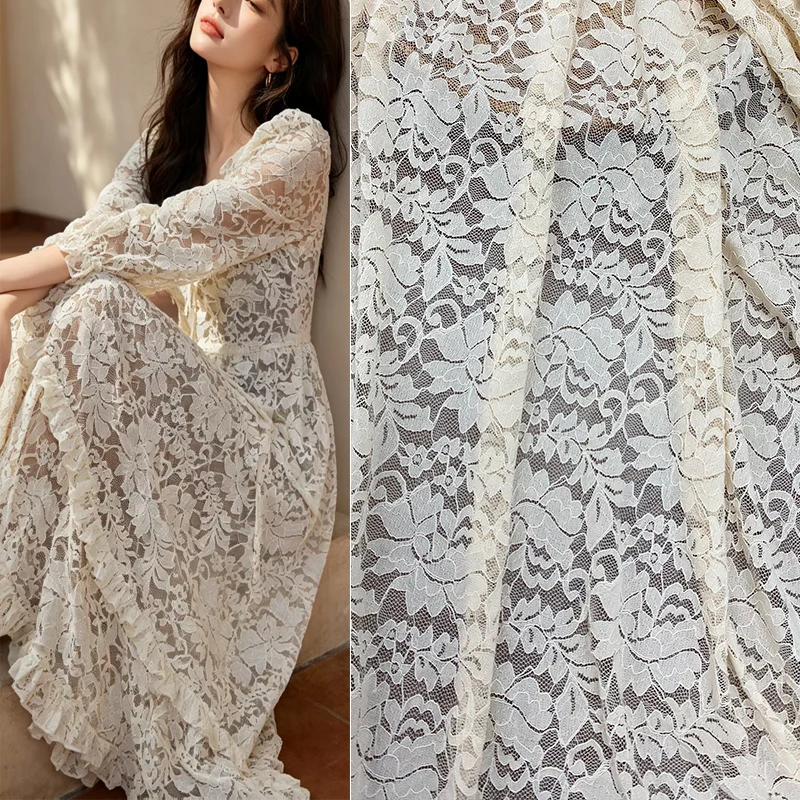 Mistlace 5 Yards Lace French Vintage Floral Hollow Out Fabric Embroidery Mesh Cloth for Wedding Dress Brail Gown Sewing #120
Mistlace 5 Yards Lace French Vintage Floral Hollow Out Fabric Embroidery Mesh Cloth for Wedding Dress Brail Gown Sewing #120