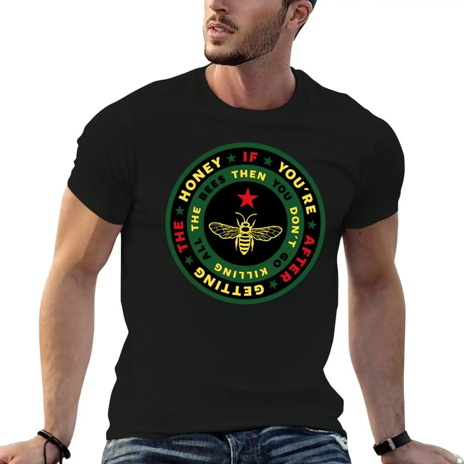 Vintage Style British Punk Rock Mescaleros Retro Reggae Honey Bee Graphic T-Shirt funny t shirts dark humor T-Shirt
Vintage Style British Punk Rock Mescaleros Retro Reggae Honey Bee Graphic T-Shirt funny t shirts dark humor T-Shirt