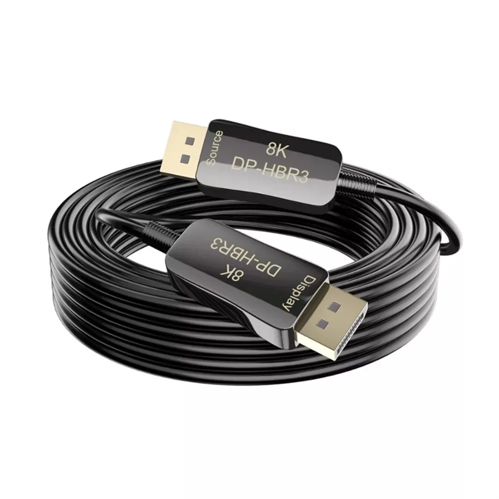 Displayport 1.4 Fiber Cable 8K DP1.4 Male to Male AOC Cable 8K@60Hz 4K@144Hz 32.4Gbps DSC1.2 15m 20m 50m for for RTX 4070/4090
Displayport 1.4 Fiber Cable 8K DP1.4 Male to Male AOC Cable 8K@60Hz 4K@144Hz 32.4Gbps DSC1.2 15m 20m 50m for for RTX 4070/4090