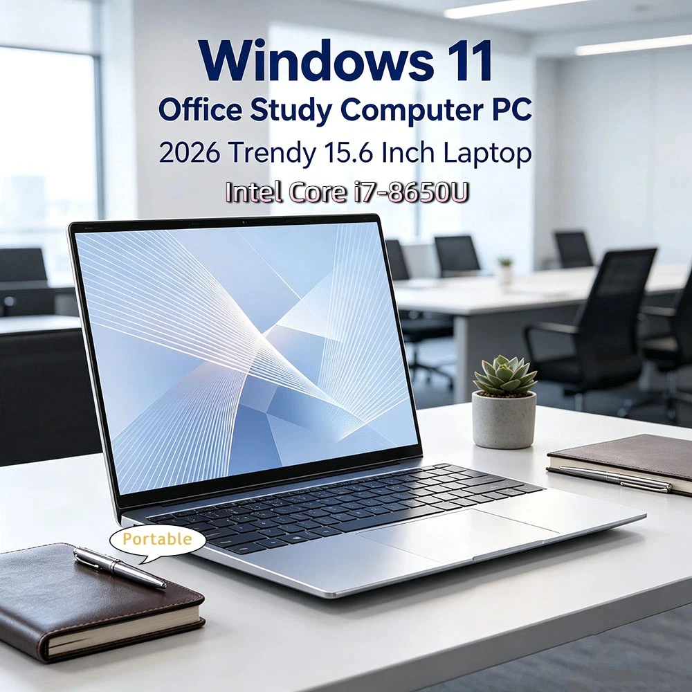 Smoothly 2026 New Ultra Slim 15.6" Laptop Intel Core i7-8650U Windows 11 Pro 32GB RAM 2TB M.2 SSD - Ideal for Office & Study
Smoothly 2026 New Ultra Slim 15.6" Laptop Intel Core i7-8650U Windows 11 Pro 32GB RAM 2TB M.2 SSD - Ideal for Office & Study