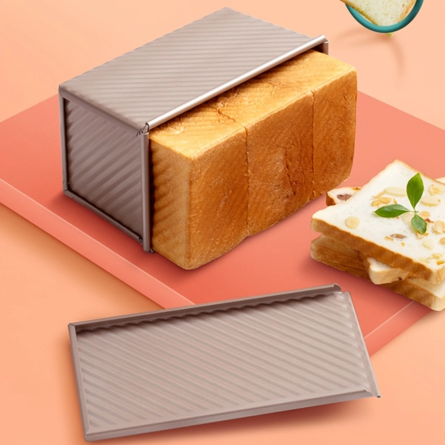1pc Golden Carbon Steel Corrugated Lid Toast Box Baking Tool Bread Mold Toast Box Toast Baking Cake Mold
1pc Golden Carbon Steel Corrugated Lid Toast Box Baking Tool Bread Mold Toast Box Toast Baking Cake Mold