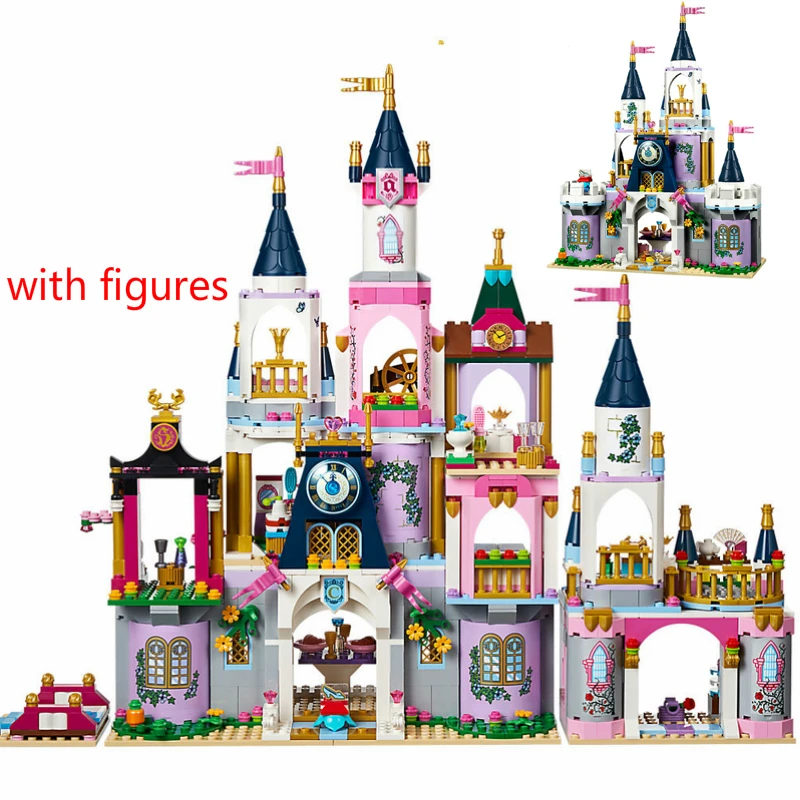 655 Pcs Princess Cinderella Dream Castle Building Blocks Bricks Educational Toys Kids Birthday Gift Compatible Figures Model
655 Pcs Princess Cinderella Dream Castle Building Blocks Bricks Educational Toys Kids Birthday Gift Compatible Figures Model
