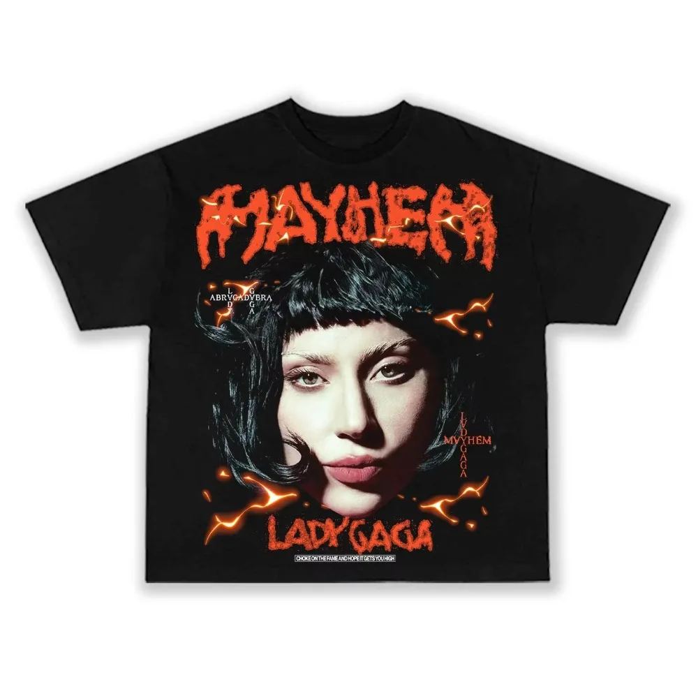 Lady Gaga Mayhem New Album T-Shirt Men's Women's Short Sleeve Cotton T-Shirt Women's Y2kT-Shirt Vintage
Lady Gaga Mayhem New Album T-Shirt Men's Women's Short Sleeve Cotton T-Shirt Women's Y2kT-Shirt Vintage